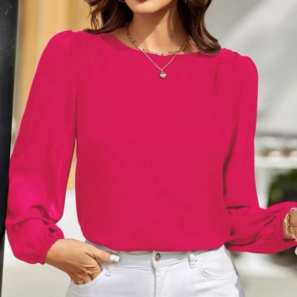 Lantern sleeve blouse - Picture 16 of 16